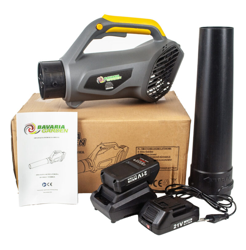 DMUCHAWA AKUMULATOROWA DO LIŚCI 21V BRUSHLESS 2x2Ah – zdjęcie 5