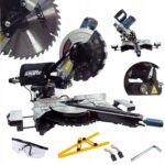PIŁA UKOŚNICA Z POSUWEM DO DREWNA Z LASEREM 255MM EUROTEC – miniatura 1