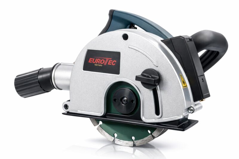 BRUZDOWNICA 150MM DO BETONU +TARCZE +LASER +WALIZKA EUROTEC 10-40mm 3100W – zdjęcie 3