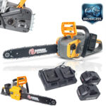 PIŁA PILARKA ŁAŃCUCHOWA AKUMULATOROWA 16" 2×AKU 4Ah BRUSHLESS 1200W – miniatura 1