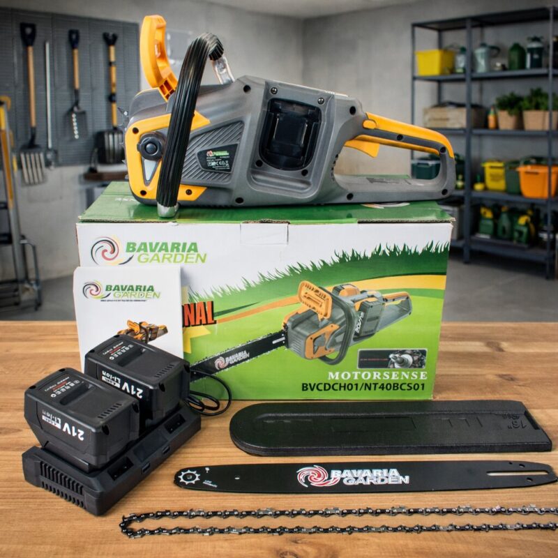 PIŁA PILARKA ŁAŃCUCHOWA AKUMULATOROWA 16" 2×AKU 4Ah BRUSHLESS 1200W – zdjęcie 2