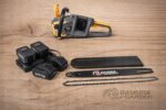 PIŁA PILARKA ŁAŃCUCHOWA AKUMULATOROWA 16" 4×AKU 4Ah BRUSHLESS 1200W – miniatura 2