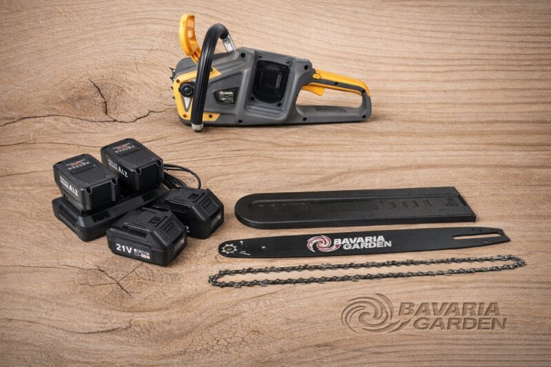 PIŁA PILARKA ŁAŃCUCHOWA AKUMULATOROWA 16" 4×AKU 4Ah BRUSHLESS 1200W – zdjęcie 2